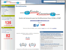 Tablet Screenshot of enrutacanarias.com